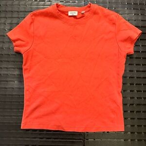 Babaton Vibrant Red Crew Neck Top